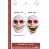 #KorkuMaskesi Hareketli Çene Gerçekçi Tasarım Sahne Performansı Mekanizmalı Kırmızı Korku Maskesi