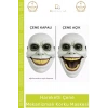 #KorkuMaskesi Hareketli Çene Gerçekçi Halloween Sahne Kostümü Aksesuar Mekanizmalı Yeşil Korku Maskesi
