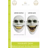 #KorkuMaskesi Hareketli Çene Gerçekçi Halloween Sahne Kostümü Aksesuar Mekanizmalı Yeşil Korku Maskesi