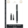 #Kalem Lüks Kurumsal Hediye Prestijli Tasarım Ergonomik Kaliteli İmza Metal Roller Kalem Siyah