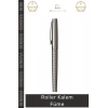 #Kalem Lüks Metal Gövdeli Profesyonel Kurumsal Ofis Hediyesi Modern Prestijli Roller Kalem Füme