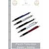 #Kalem Promosyon Kurumsal Logo Baskılı Prestijli Şık Ergonomik Plastik Tükenmez Kalem Gümüş