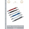#Kalem Lüks Promosyon Logo Baskılı Kurumsal Hediye Şık Dayanıklı Prestij Metal Tükenmez Kalem Beyaz