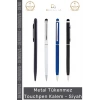 #Kalem Profesyonel Metal Gövde Şık Lüks Kaliteli Dokunmatik Ekranlar Tükenmez Touchpen Kalem Siyah