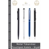 #Kalem Profesyonel Metal Gövde Şık Lüks Kaliteli Dokunmatik Ekranlar Tükenmez Touchpen Kalem Siyah