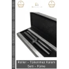 #KalemSeti Prestijli Metal Ergonomik Tasarım Kurumsal Hediye Lüks Roller Tükenmez Kalem Seti Füme