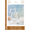 #NeonLamba Dekoratif Modern Neon LED Gece Masa Lambası Hediye Estetik Işıklı Kedi Tasarımlı Lamba