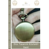 #Eskitme Metal Retro Vintage Kişiye Özel Baskılı Klasik Stil Düz Tasarım Köstekli Saat