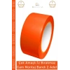 #MontajBandı Turuncu PVC İz Bırakmaz 48mm 25 Metre Oto Ev Ofis Cam Montaj Sabitleme Bandı - 2 Adet
