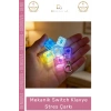 #StresÇarkı Mekanik Klavye Switch Şeffaf Akrilik Rulman Stres Çarkı Renkli Tuşlu Fidget Oyuncak