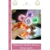 #StresÇarkı Mekanik Klavye Switch Şeffaf Akrilik Rulman Stres Çarkı Renkli Tuşlu Fidget Oyuncak