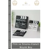 #Klaket Profesyonel Prodüksiyon Ahşap Film Çekim Dekoratif Aksesuar Sinema Klaketi Büyük Boy