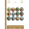 #Magnet İstanbul Tarihi Silüet Dekoratif Turistik Hediyelik Şehir Temalı Buzdolabı Süsü Magnet