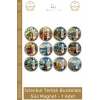 #Magnet İstanbul Tarihi Silüet Dekoratif Turistik Hediyelik Şehir Temalı Buzdolabı Süsü Magnet