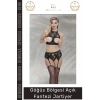 #FanteziJartiyer Dantel Detaylı Transparan Şık Kaliteli Yerli Tasarım Göğüs Bölgesi Açık Fantezi Jartiyer