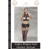#FanteziJartiyer Dantel Detaylı Transparan Şık Kaliteli Yerli Tasarım Göğüs Bölgesi Açık Fantezi Jartiyer