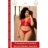 #FanteziGecelik Kırmızı Transparan Seksi Zarif Yeni Sezon Dokuma Kumaş Şık Rahat Büyük Beden Fantezi Gecelik