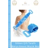 #BanyoKesesi Peeling Etkili Sırt Masajı Arındırıcı Dokulu Pratik Çift Taraflı Banyo Kesesi Büyük Boy