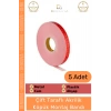 #MontajBandı Çift Taraflı Güçlü PE Köpük Akrilik Yapışkanlı Sabitleme Montaj Bandı 19mm X 2mt - 5 Adet