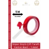 #Bant Çift Taraflı Güçlü PE Köpük Akrilik Yapışkanlı Sabitleme Montaj Bandı 1mm X 5mt 1 Adet