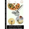 #HamurBıçağı Paslanmaz Çelik Keskin Profesyonel Mutfak Pratik Hamur Çift Başlıklı Pizza Hamur Bıçağı