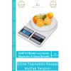 #Terazi 10kg Kapasite Dijital Lcd Ekranlı Sayma Fonksiyonlu Dara Modlu Hassas Mutfak Terazisi