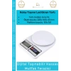 #Terazi 10kg Kapasite Dijital Lcd Ekranlı Sayma Fonksiyonlu Dara Modlu Hassas Mutfak Terazisi