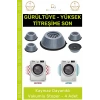 #AyakPedi Titreşim Önleyici Gürültü Emici Kaymaz Taban Çamaşır Bulaşık Makinesi 4 Adet Ayak Pedi
