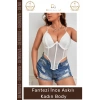 #FanteziBody Seksi Zarif Balenli Destekleyici Şık Tasarım Konforlu İnce Askılı Kadın Body