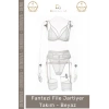 #JartiyerTakım Şık Seksi Dantel Detaylı Esnek Konforlu Kalite İç Giyim Fantezi File Jartiyer Takım