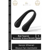 #BoyunFanı Güçlü Sessiz Şarj Edilebilir USB Giyilebilir Taşınabilir Mini Hava Üflemeli Boyun Vantilatörü