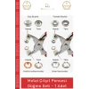 #ÇıtçıtPensesi 11 mm Metal Perçin Dikiş Nakış El İşleri Hobi Tekstil Çıtçıt Pensesi 25 Düğme Seti