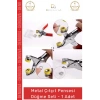 #ÇıtçıtPensesi 11 mm Metal Perçin Dikiş Nakış El İşleri Hobi Tekstil Çıtçıt Pensesi 25 Düğme Seti
