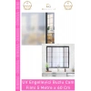 #CamFilmi UV Engelleyici Gizlilik Sağlayan Yapışkanlı Dekoratif Buzlu Cam Filmi 5 Metre x 60 Cm