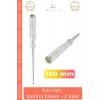 #KontrolKalemi Profesyonel Sağlam Dayanıklı Sanayi Tipi Kaliteli Çelik Düz Uçlu Kontrol Kalemi 190 mm - 2 Adet