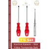#Tornavida Kaliteli Dayanıklı Ergonomik Tamir Takımı Yıldız Kontrol Kalemi 3lü Tornavida Seti