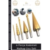 #MatkapUcu Titanyum Kaplı HSS Kademeli Metal Ahşap Delici Matkap Ucu Sac Delme 6 Parça Panç Seti