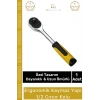 #CırcırKolu Sanayi Profesyonel Çelik Mekanik Lokma Anahtarı Ergonomik Kaymaz Yapı 1/2 Cırcır Kolu