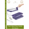 #BuzKalıbı Pratik Düğmeli Kapaklı Gı Sınıfı Mutfak Gereci 32 Yuvalı Buz Küpü Kalıbı Saklama Kutulu