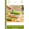 #BuzKalıbı Pratik Düğmeli Kapaklı Gı Sınıfı Mutfak Gereci 32 Yuvalı Buz Küpü Kalıbı Saklama Kutulu