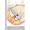 #PizzaBıçağı Profesyonel Paslanmaz Çelik Keskin Mutfak Gereci Çift Başlıklı Pizza Hamur Bıçağı - 1 Adet