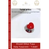 #SifonTuşu Estetik Banyo Aksesuarı Modern Dekoratif Pratik Sifon Klozet Sifon Tuşu Kalp Tasarımlı - 1 Adet