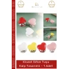 #SifonTuşu Estetik Banyo Aksesuarı Modern Dekoratif Pratik Sifon Klozet Sifon Tuşu Kalp Tasarımlı - 1 Adet