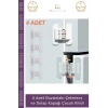 #Kilit Çift Butonlu Emniyet Bebek Güvenlik Buzdolabı Çekmece Koruyucu Dolap Kapağı Çocuk Kilidi - 4 Adet
