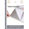 #Sticker Isıya Dayanıklı Su Geçirmez Mutfak Banyo Sticker Yapışkanlı Beyaz Mermer Deseni 30x30cm - 2 Adet