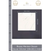 #Sticker Isıya Dayanıklı Su Geçirmez Mutfak Banyo Sticker Yapışkanlı Beyaz Mermer Deseni 30x30cm - 2 Adet