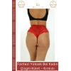 #FanteziKülot Yüksek Bel Seksi Şık Rahat Genç Dinamik Veronica Yerel Moda Kırmızı Kadın Çizgili Külot