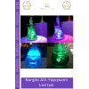 #Led 6 cm 3 Modlu Dekoratif Cam Taban Aydınlatma Ekipmanı Nargile Altı Yapışkanlı Led Işık