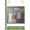 #Askı Mutfak Banyo Düzenleyici Organizer Delme Gerektirmeyen Kancalı Yapışkanlı Dolap Askısı - 1 Adet