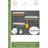 #Askı Mutfak Banyo Düzenleyici Organizer Delme Gerektirmeyen Kancalı Yapışkanlı Dolap Askısı - 1 Adet